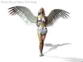 Необычная 3D девушка ангел для poser.