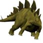Ящер стегозавр для трёхмерной анимации в poser.