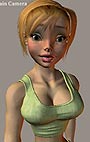 Пример анимации лица модели Girl выполненной с помощью программы DAZ Mimic LipSync Studio 3.0.1.1 for Poser.